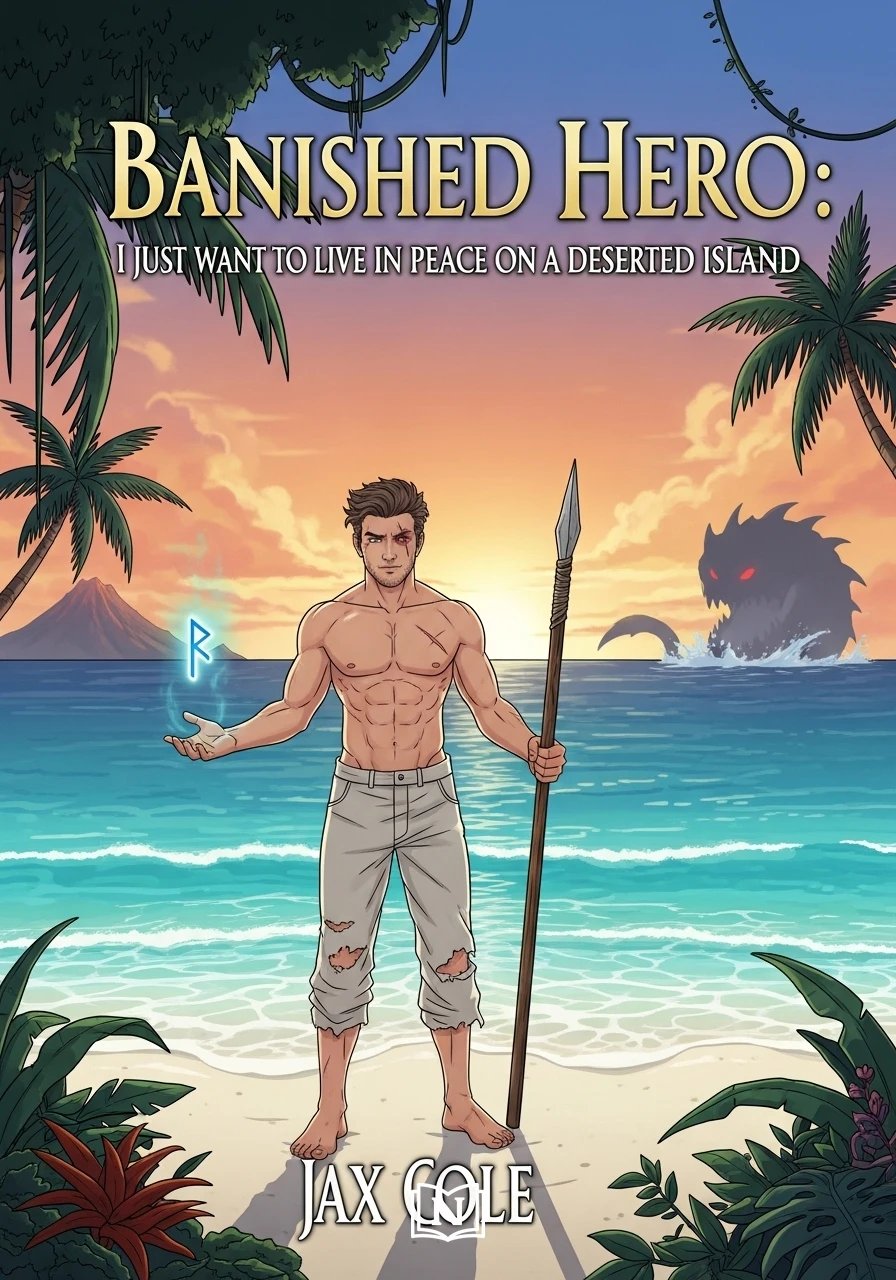 Cover of Banished Hero: I just want to live in peace on a deserted island Novel