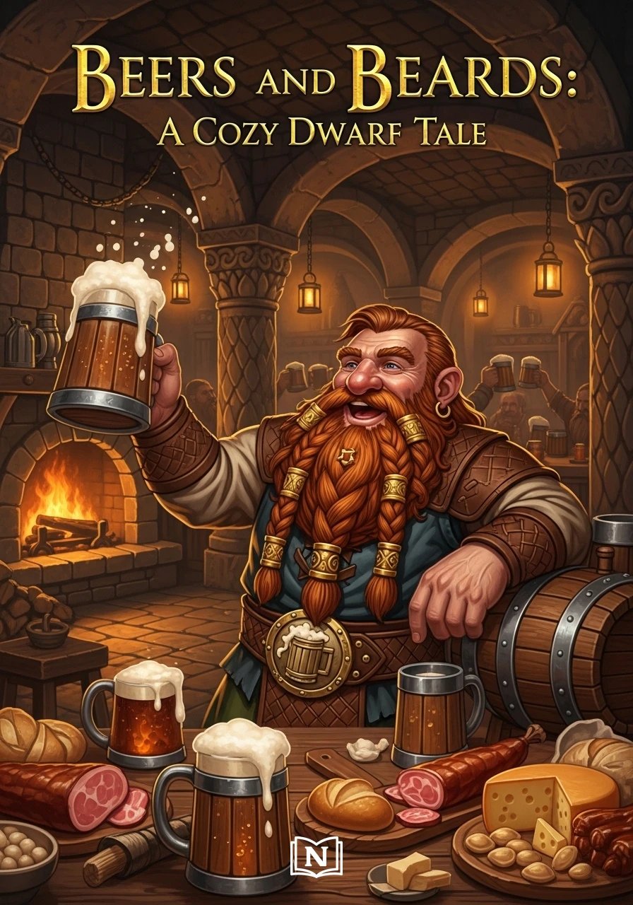 Cover of Beers and Beards: A Cozy Dwarf Tale