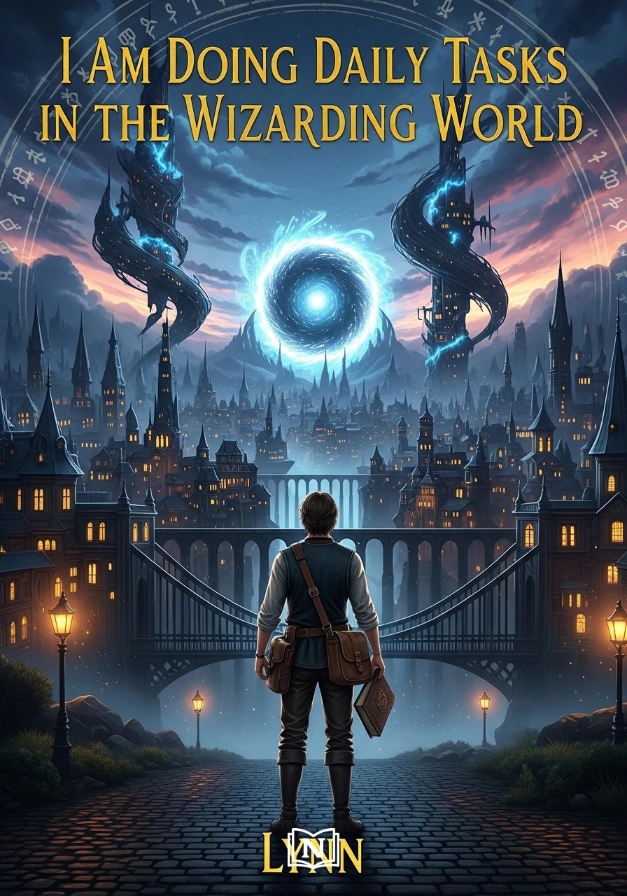Cover of I Am Doing Daily Tasks in the Wizarding World Novel