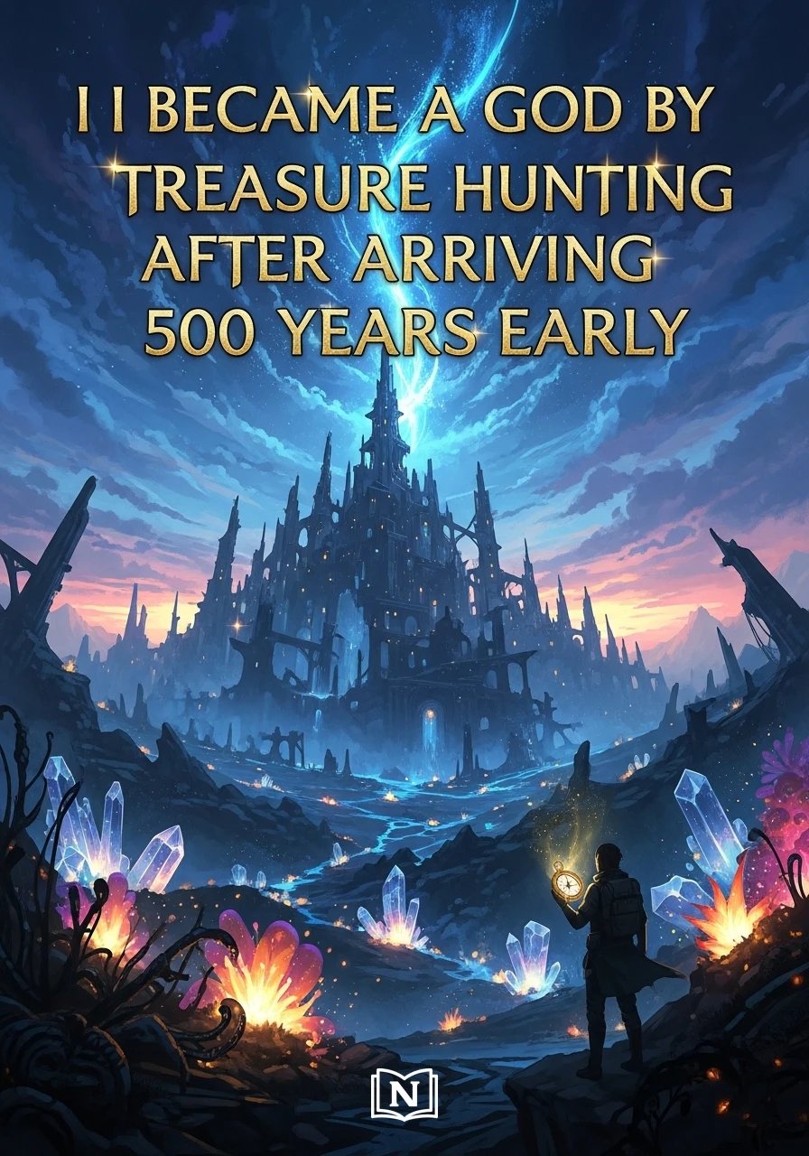 Cover of I became a god by treasure hunting after arriving 500 years early Novel