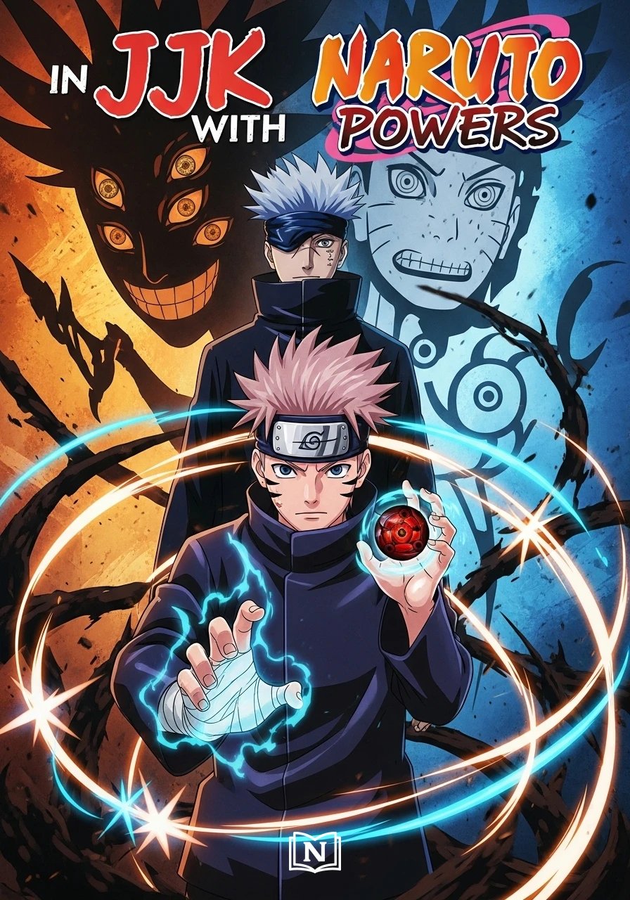 Cover of In JJK With Naruto Powers Novel