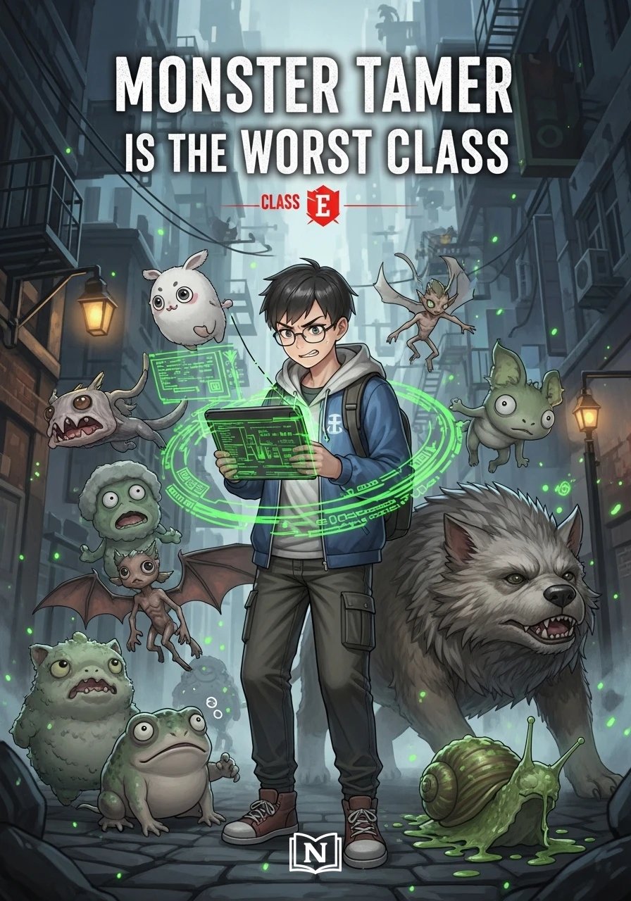 Cover of Monster Tamer is the Worst Class Novel