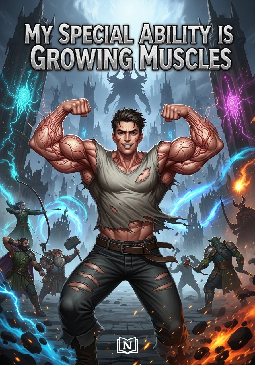 Cover of My Special Ability is Growing Muscles Novel