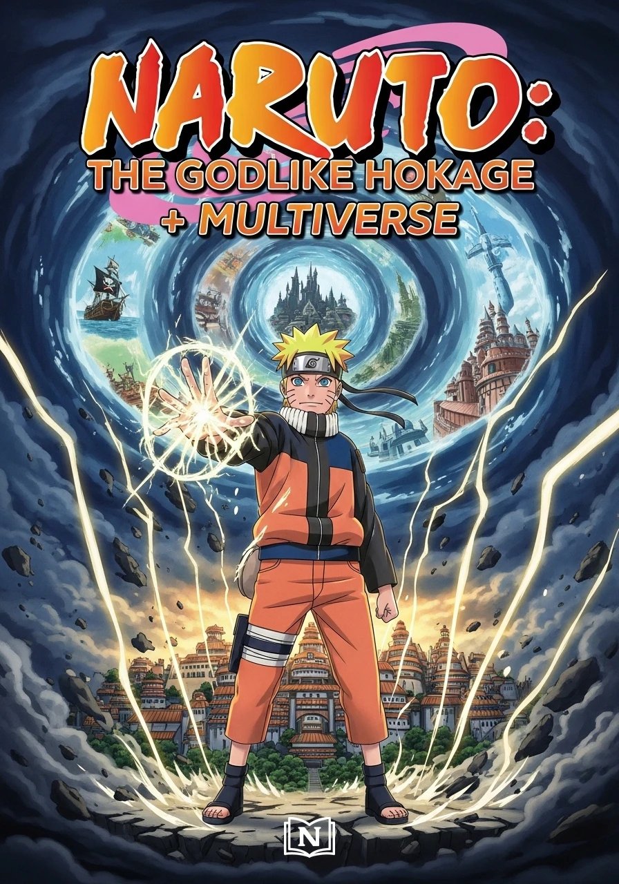 Cover of Naruto: The GodLike Hokage + Multiverse Novel