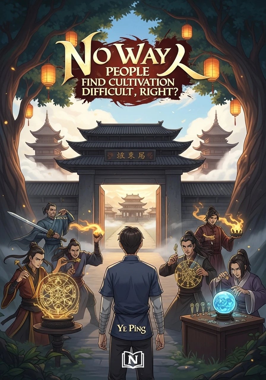 Cover of No Way People Find Cultivation Difficult, Right? Novel