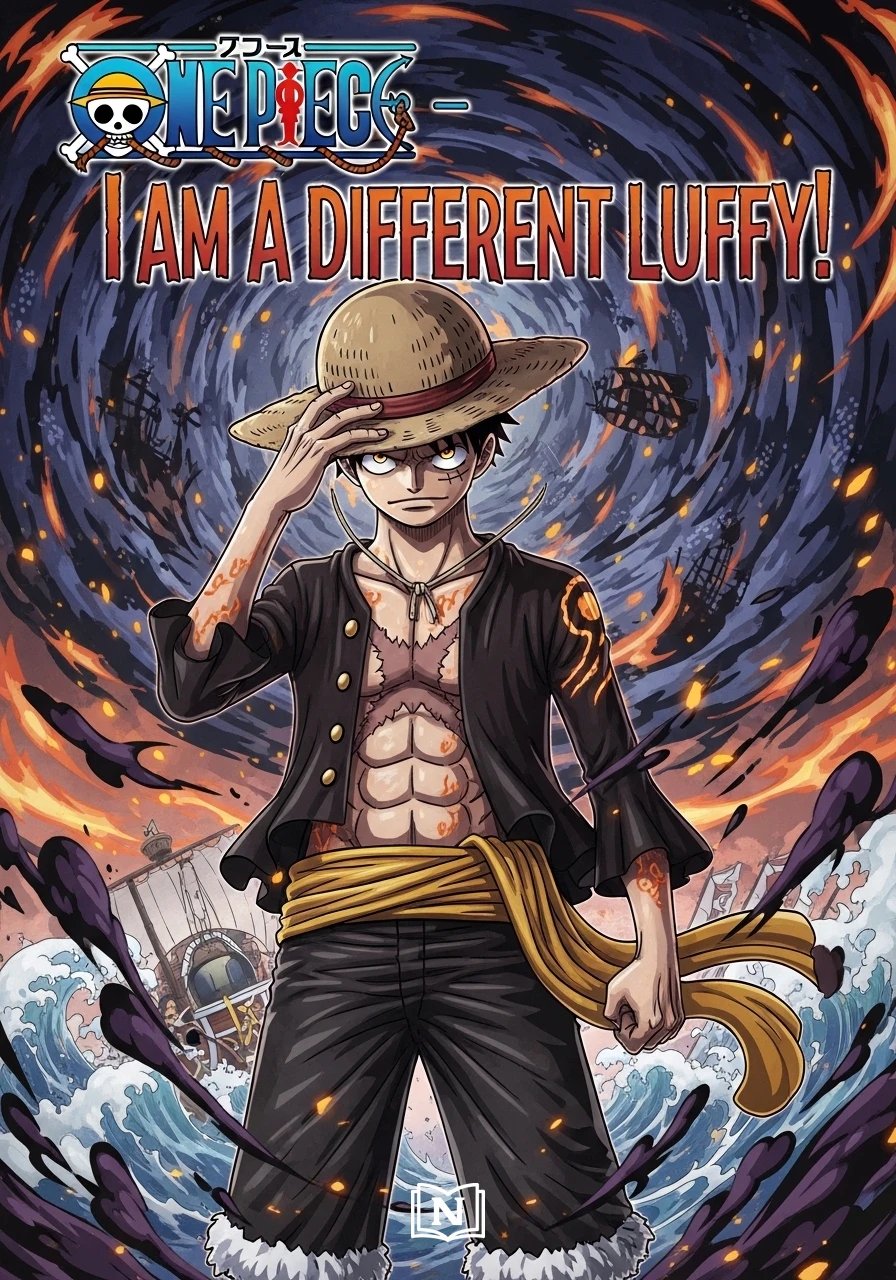 Cover of One Piece – I Am A Different Luffy! Novel