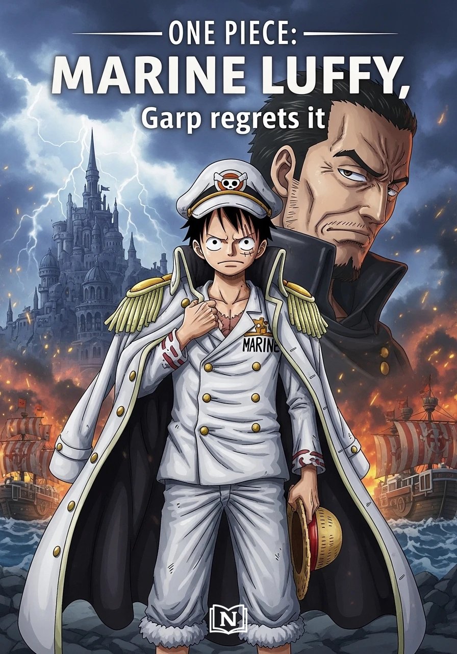 Cover of One Piece: Marine Luffy, Garp regrets it Novel