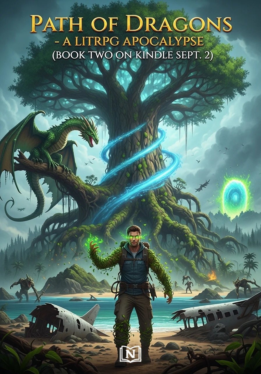 Cover of Path of Dragons - A LitRPG Apocalypse (BOOK TWO ON KINDLE SEPT. 2)