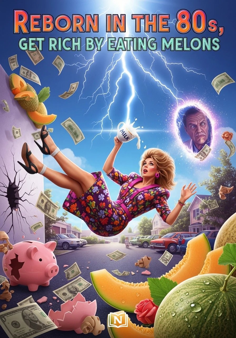 Cover of Reborn in the 80s, Get Rich by Eating Melons Novel