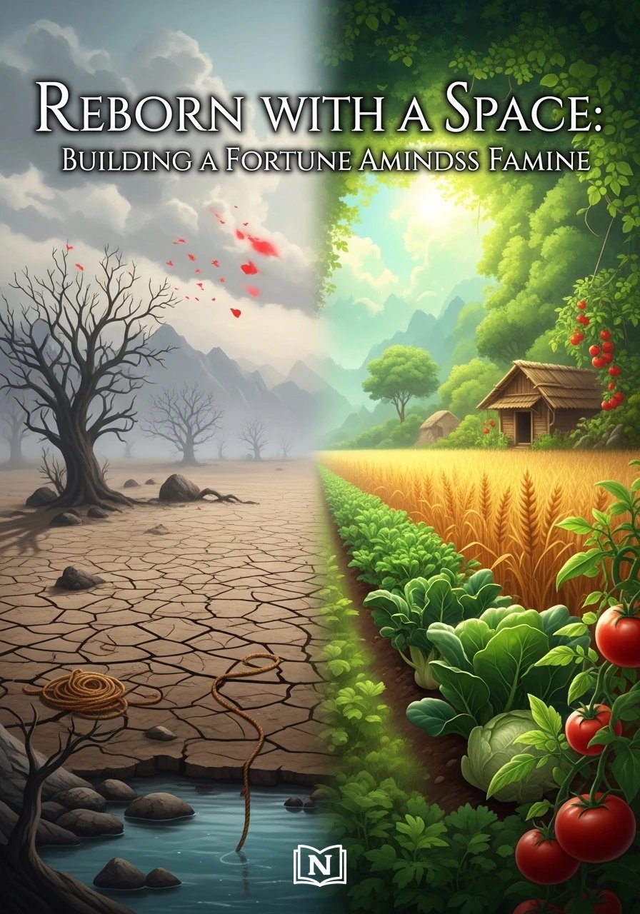 Cover of Reborn with a Space: Building a Fortune Amidst Famine Novel