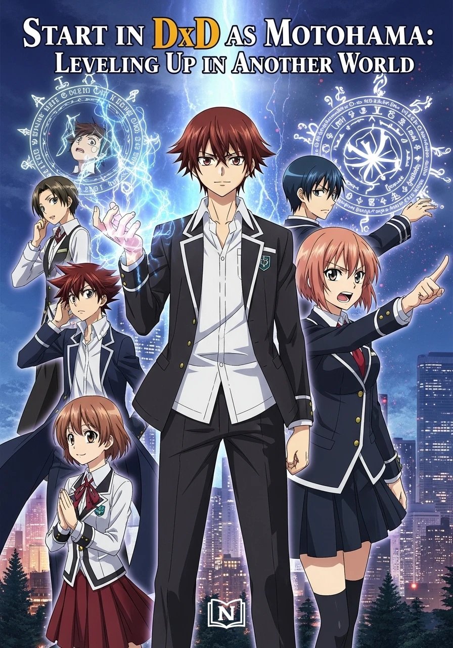Cover of Start in DxD as Motohama: Leveling Up in Another World Novel