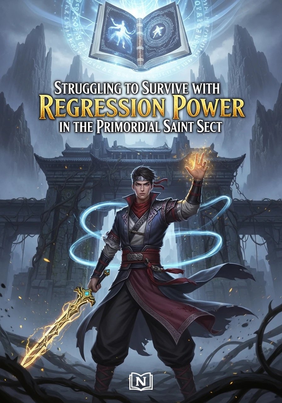Cover of Struggling to Survive with Regression Power in the Primordial Saint Sect Novel
