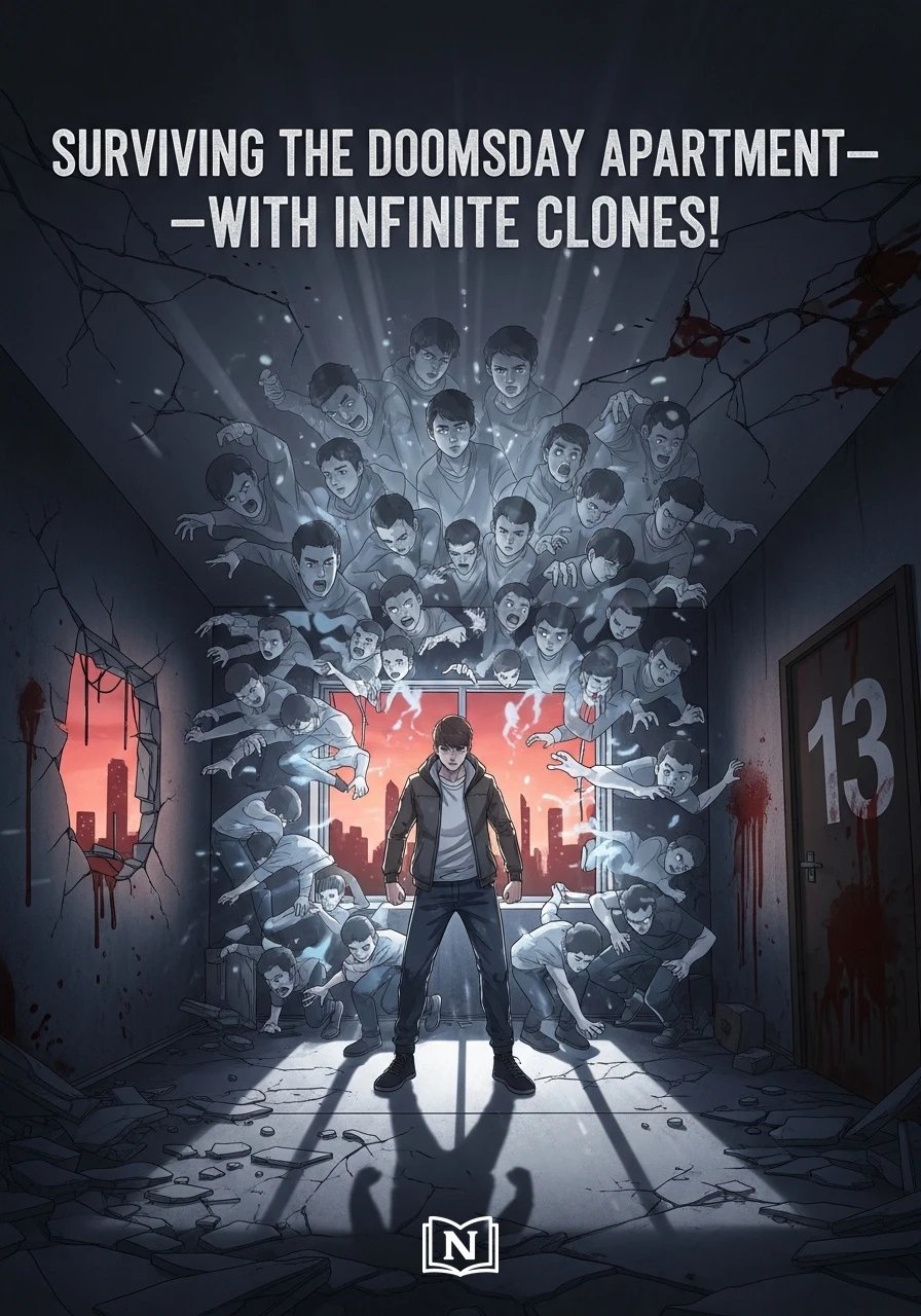 Cover of Surviving the Doomsday Apartment—With Infinite Clones! Novel