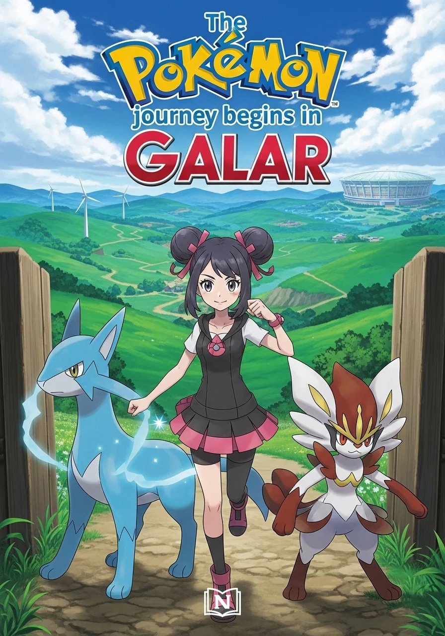 Cover of The Pokémon journey begins in Galar Novel