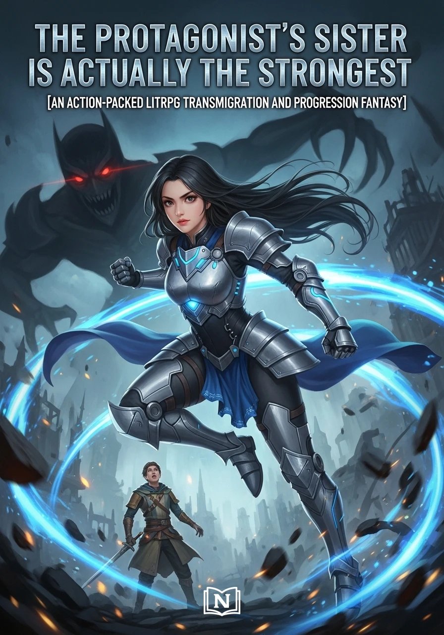 Cover of The Protagonist’s Sister Is Actually The Strongest [An Action-Packed LitRPG Transmigration and Progression Fantasy]