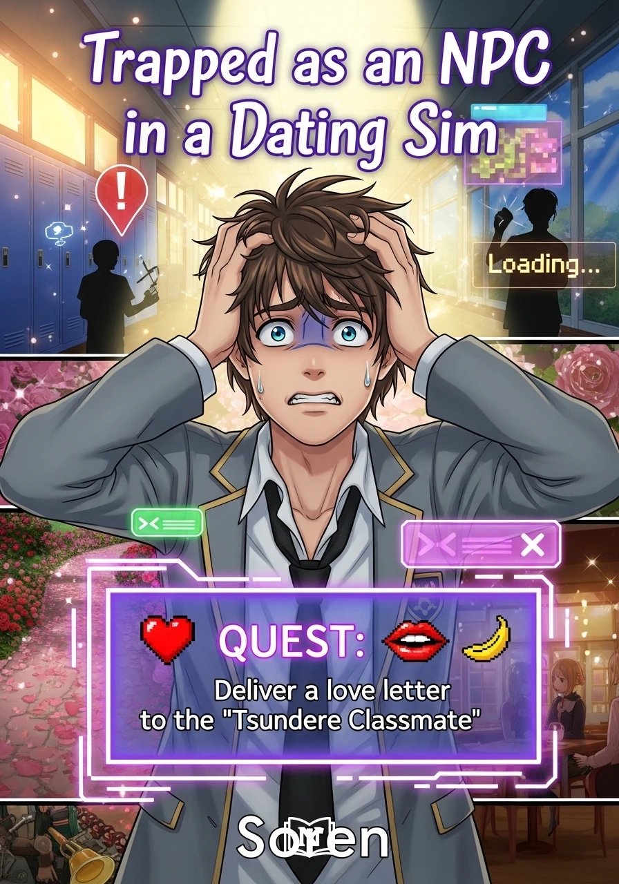 Cover of Trapped as an NPC in a Dating Sim