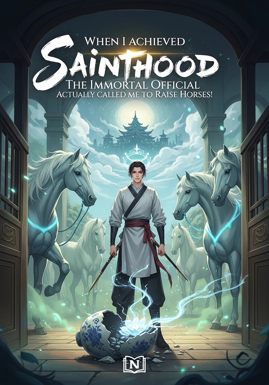 Cover of When I Achieved Sainthood, the Immortal Official Actually Called Me to Raise Horses! Novel